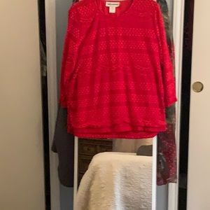 Red Lacey blouse